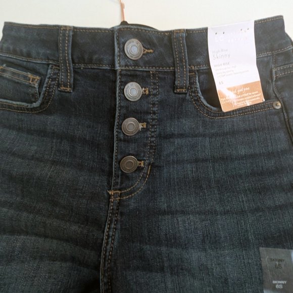 Women's LC Lauren Conrad Feel Good High-Waist Super Skinny Jeans - Picture 2 of 6